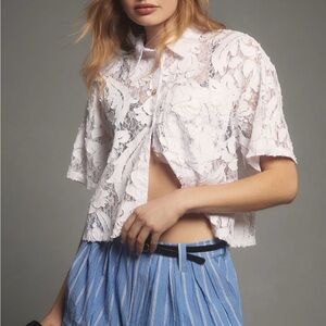 White Lace Women's Top